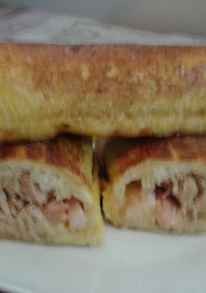 Una foto de Rollitos rellenos de atún y bacon