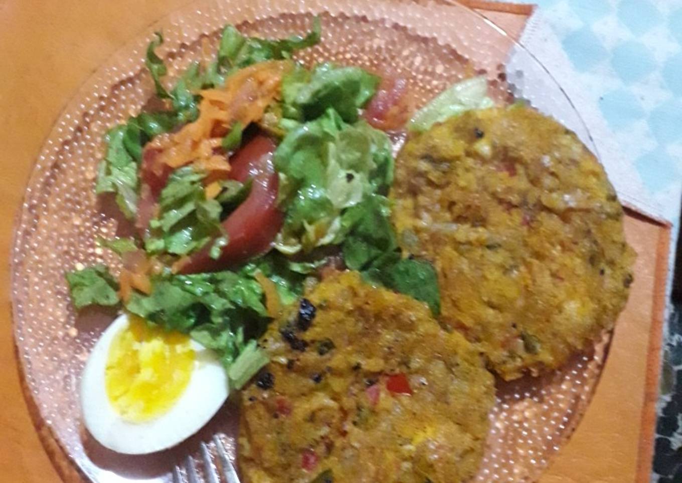 Hamburguesas de calabaza, avena y verduras