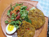 Hamburguesas de calabaza, avena y verduras