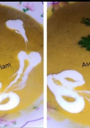 صورة لوصفة شوربة عدس بطريقة جديدة 😍😋😋