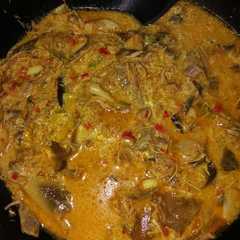 รูปของ Jantung pisang masak santan pedas