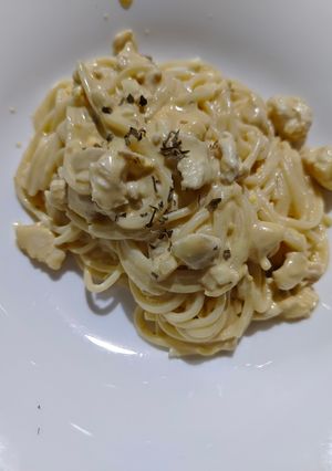 Foto resep Spaghetti carbonara kuning telur