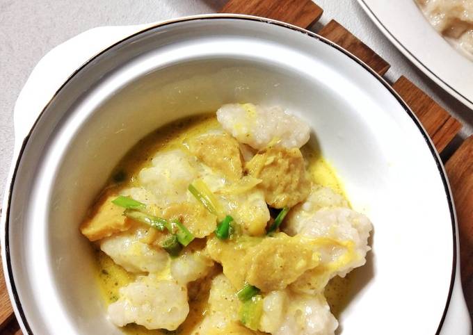 Standar Bagaimana cara bikin Cilok Nasi Kuah Kuning Krimi yang gurih