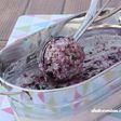 Helado de yogurt, arándanos y Oreo sin heladera