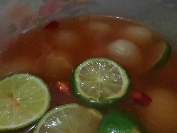 Easy Steps to Make Recipes Asinan rambutan the  Makes Drooling Perfect.