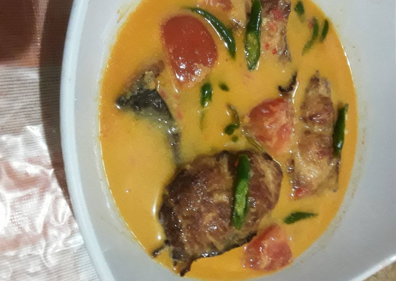 Ikan mangut asap masak santan