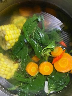 Foto resep Sayur bayam bening Jagung manis