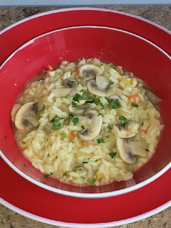 Una foto de Risotto de champiñones