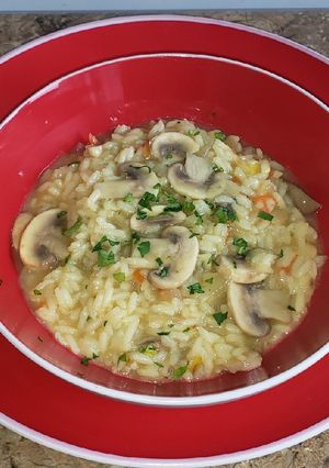 Una foto de Risotto de champiñones