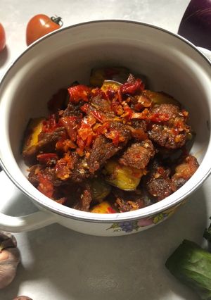 Foto resep Dendeng Terong Balado