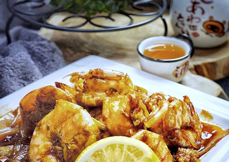 Bumbu Membuat #48.UDANG saus Inggris🦐🦐 Anti Gagal