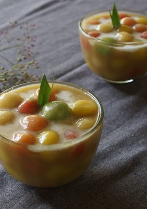 Foto resep Biji salak / candil rainbow