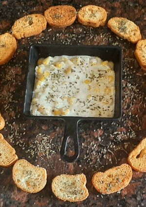 A picture of Cream cheesy corn.