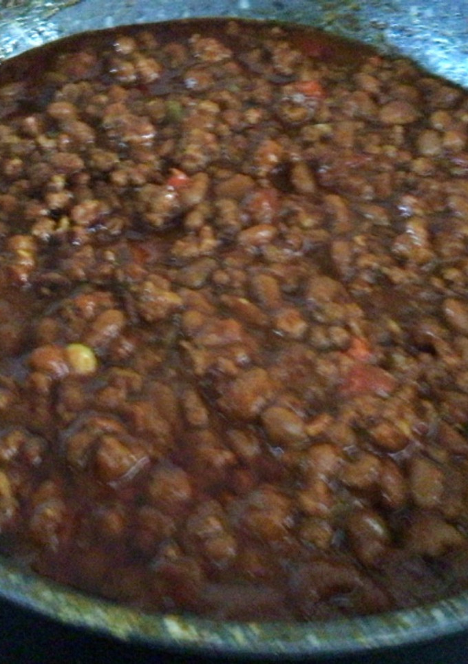 Una foto de Chile con carne