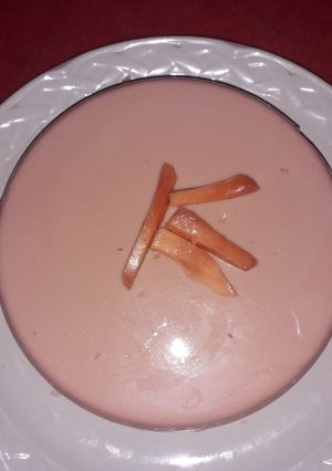 Una foto de Gelatina de mamey