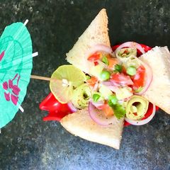 A picture of Summer Toast Salad.