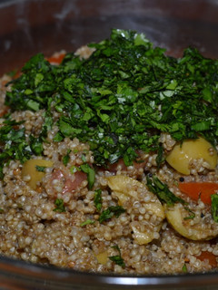 Una foto de Ensalada de Amaranto y cilantro