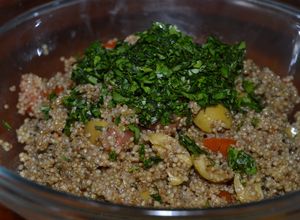 Una foto de Ensalada de Amaranto y cilantro