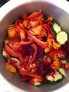 A picture of Sauted Vegetable salad.