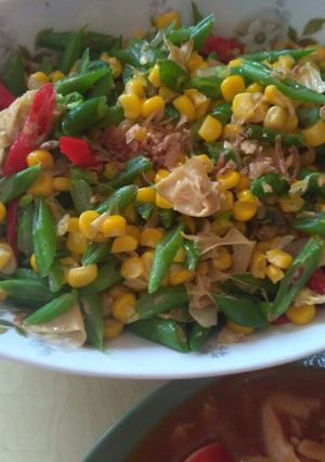 Foto resep Oseng buncis jagung