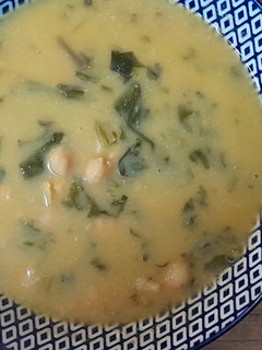 Foto de Sopa de Grão e Espinafres
