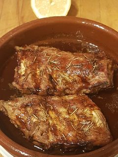 Una foto de Costillas asadas con toque Teriyaki