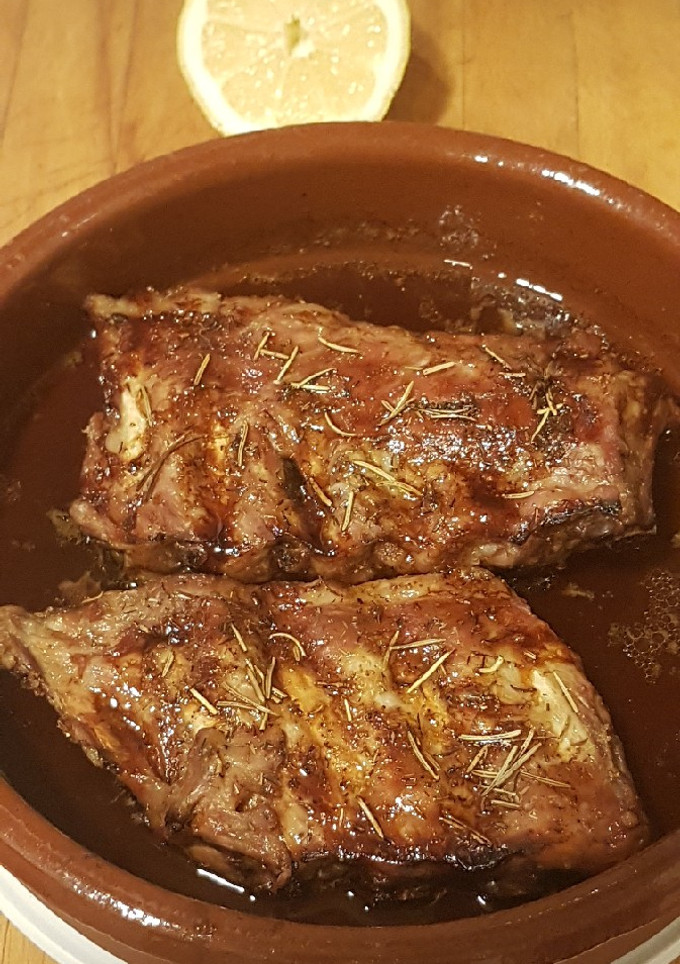 Una foto de Costillas asadas con toque Teriyaki