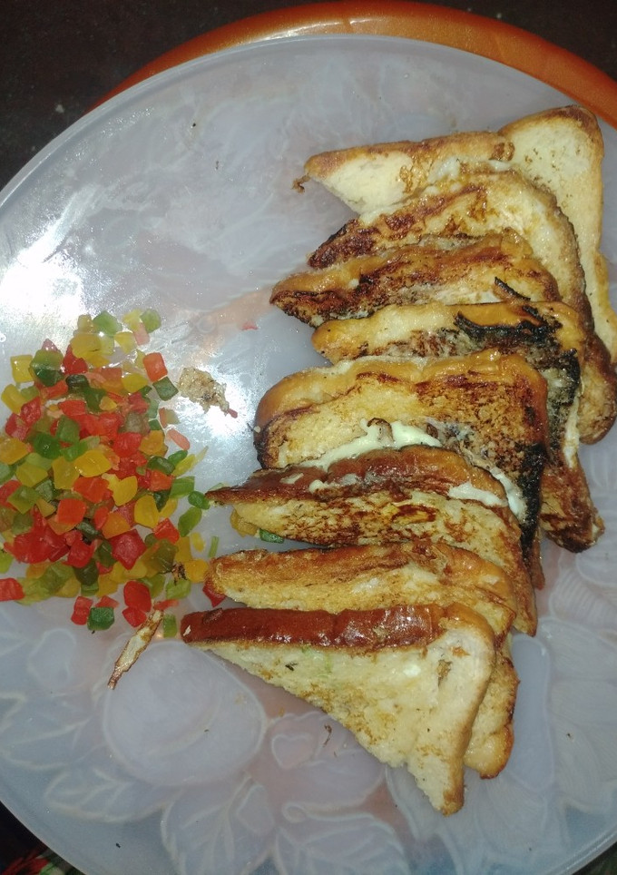 ஸ்வீட் பிரெட் ரோஸ்ட் (Sweet bread toast recipe in tamil) செய்முறை முக்கிய புகைப்படம்