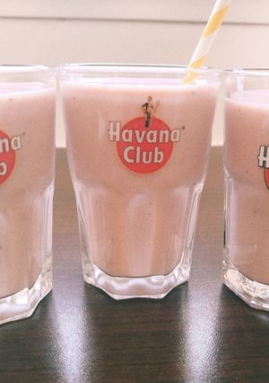 Une photo de Smoothie Banane-Fraise à la vanille