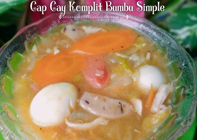 Resep Cap cay komplit bumbu simple Anti Gagal