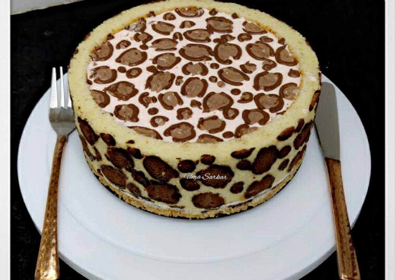 Leopard cheese cake