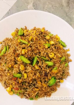 Foto resep Nasi goreng pete jagung