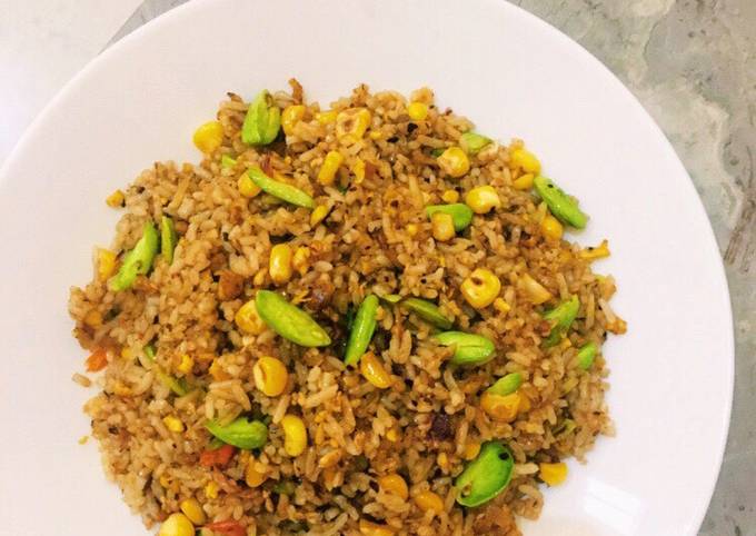 Resep Nasi goreng pete jagung yang Sempurna