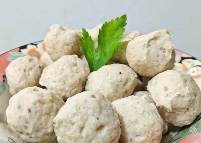 Resep Bakso Ayam Keto - tanpa tepung Anti Gagal