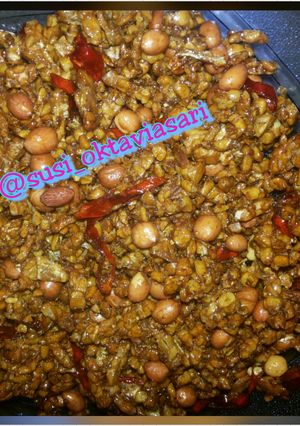 Foto resep Tempe oreg kering campur kacang