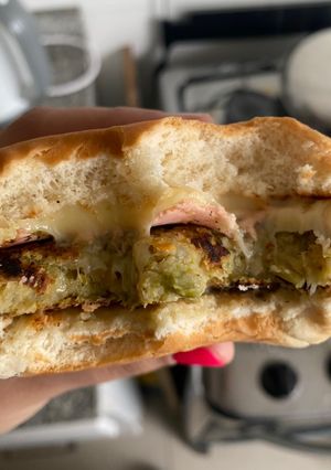 Una foto de Hamburguesas de brócoli y arroz