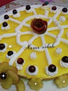 صورة لوصفة حلى المهلبية بالبسكوت والجيلي