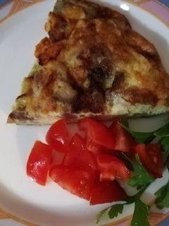 Foto di Frittata con cipolle di Tropea e provola 🥚😋🥘🌿😋