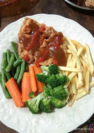 Foto resep Crispy chicken barbeque saus