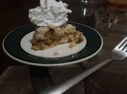 Una foto de crumble de manzana y limon
