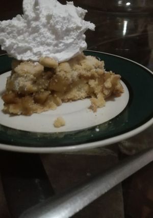 Una foto de Apple crumble