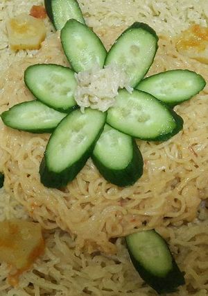 صورة لوصفة اندومي بالحليب 🍝