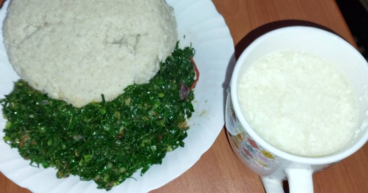 Ugali Greens And Mala Recipe By Rozie Marks Cookpad