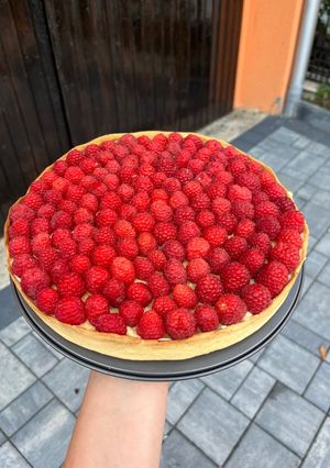 O poză a rețetei Tartă cu zmeură.