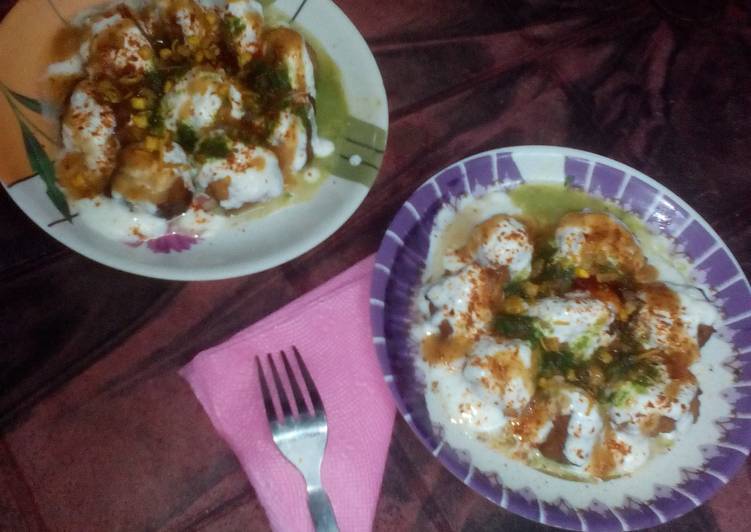 Simple Way to Make Homemade Khatti meethi smoking dahi bhalla