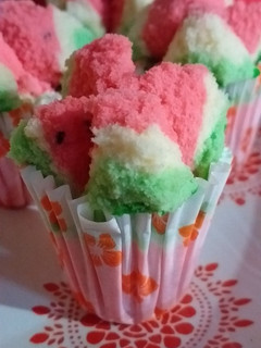 Foto resep Bolu Kukus Mekar Semangka