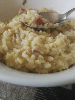 Una foto de Risotto de setas y jamón
