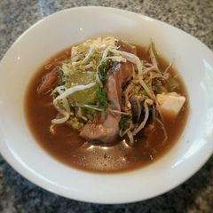 A picture of Mixed Mushroom & Tofu Soup (Vegan/Vegetarian/Low Carb).