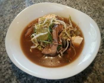 Unique Recipe Mixed Mushroom  Tofu Soup VeganVegetarianLow Carb Delicious Simple