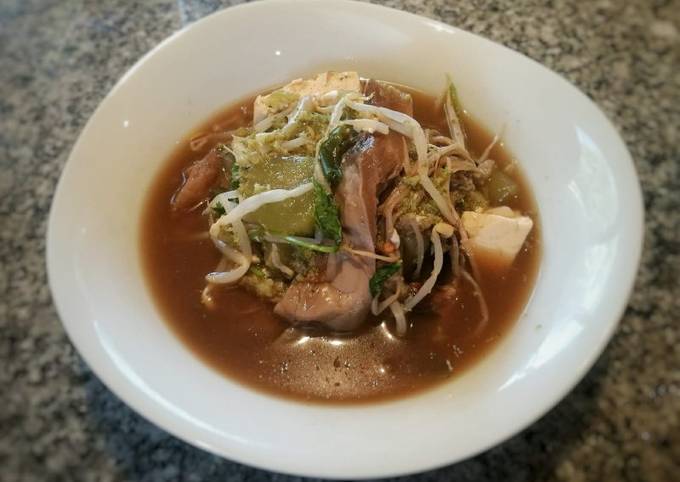 Recipe of Thomas Keller Mixed Mushroom & Tofu Soup (Vegan/Vegetarian/Low Carb)